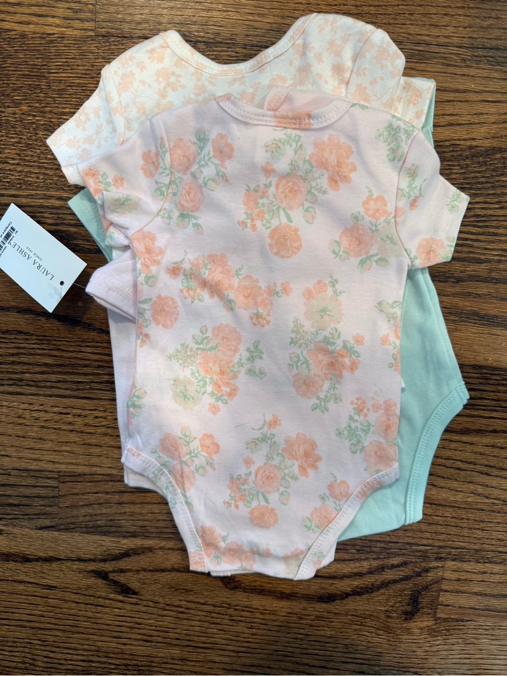 Laura Ashley Baby Short-Sleeve Onesie Bundle (5-Pack)